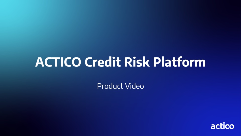 screenshot of ACTICO Credit Risk Platform
